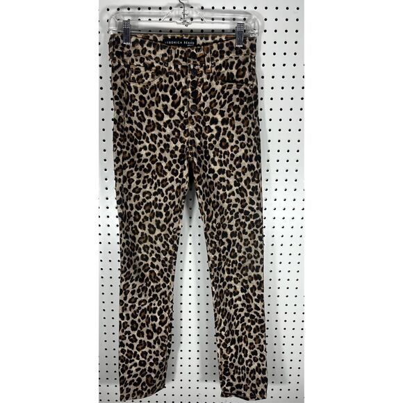 Veronica Beard leopard print jeans size 24 - Picture 1 of 11